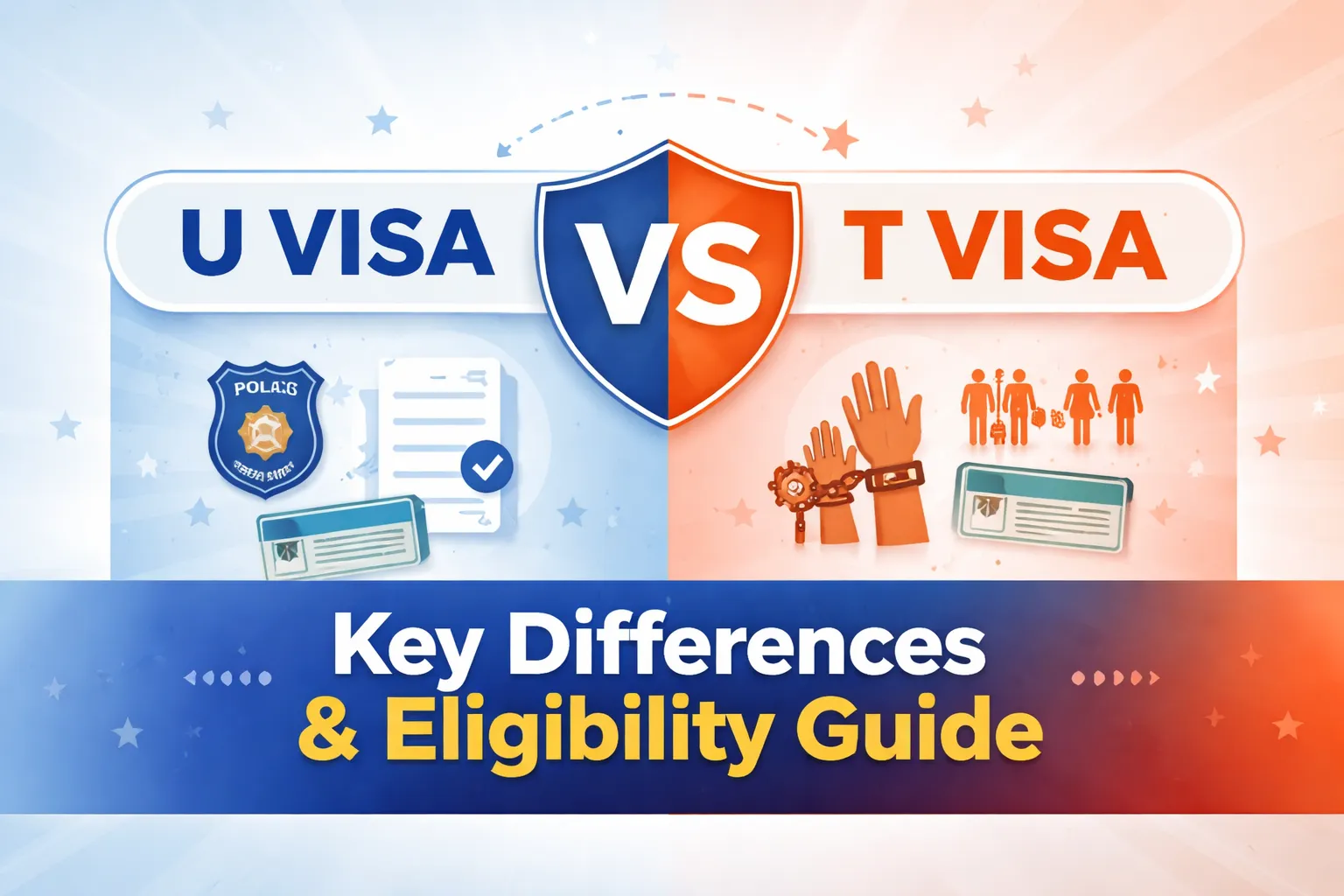 U Visa vs T Visa: Key Differences, Eligibility & Which One to Choose