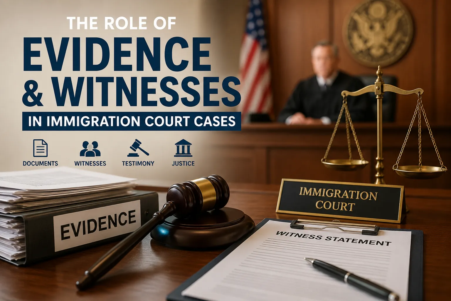 The Role of Evidence and Witnesses in Immigration Court Case